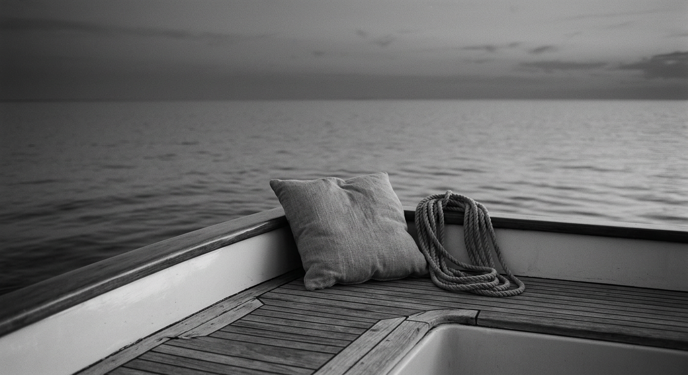 Teak deck, open water